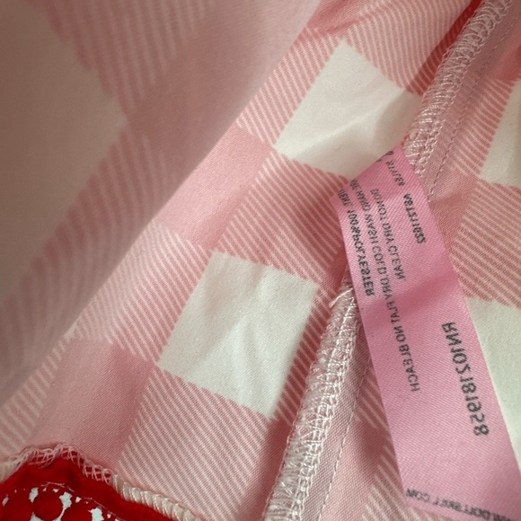 Dolls Kill X Sugar Thrillz Red & White Checkered Skirt Sz XL NEW - Picture 3 of 5